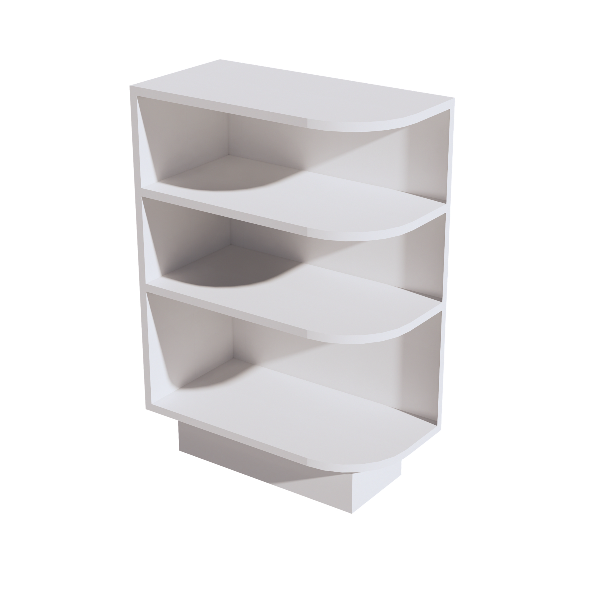 BES12L-SW base cabinet 4 Sheleves End Corner Cabinet Left - Shaker