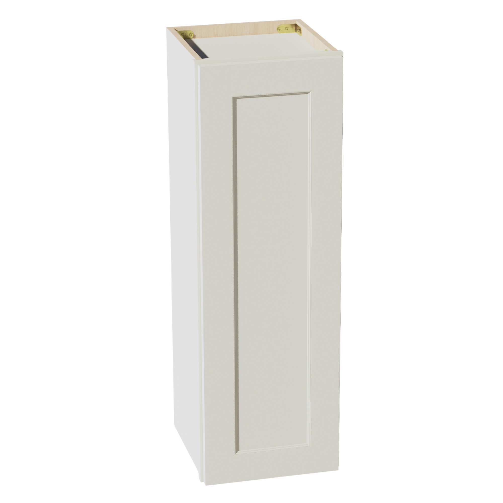 W1236-SSAW Wall Cabinet 1 Door & 2 Shelves - Shaker Style - Swan