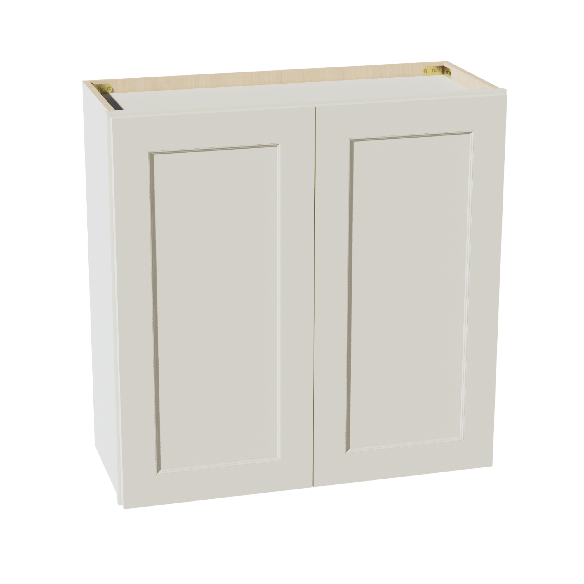 W3030-SSAW Wall Cabinet 2 Doors & 2 Shelves - Shaker Style - Swan