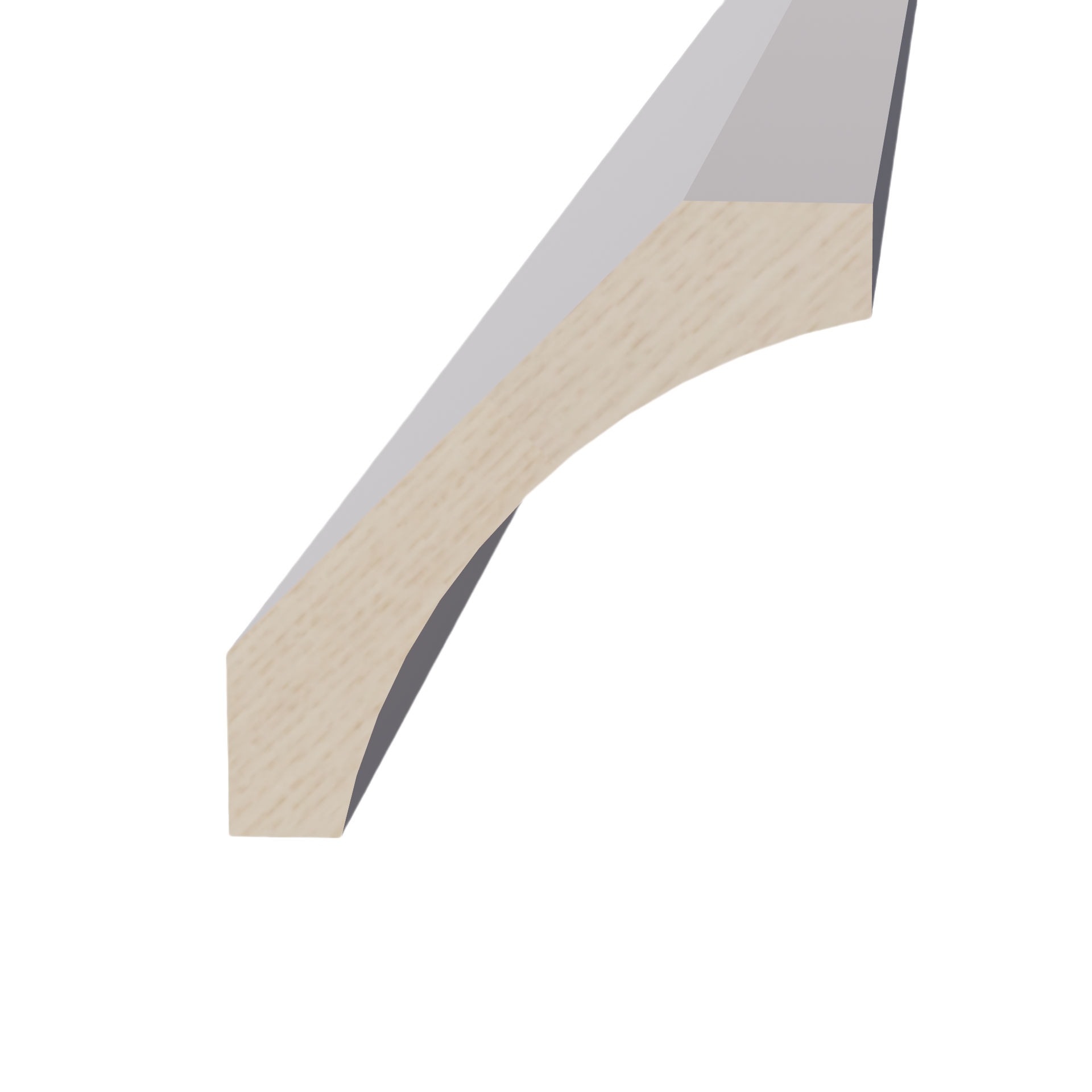 CM4-SLG  Crown Molding - Shaker Style - Light Grey   96"W x 4"H x 4"D