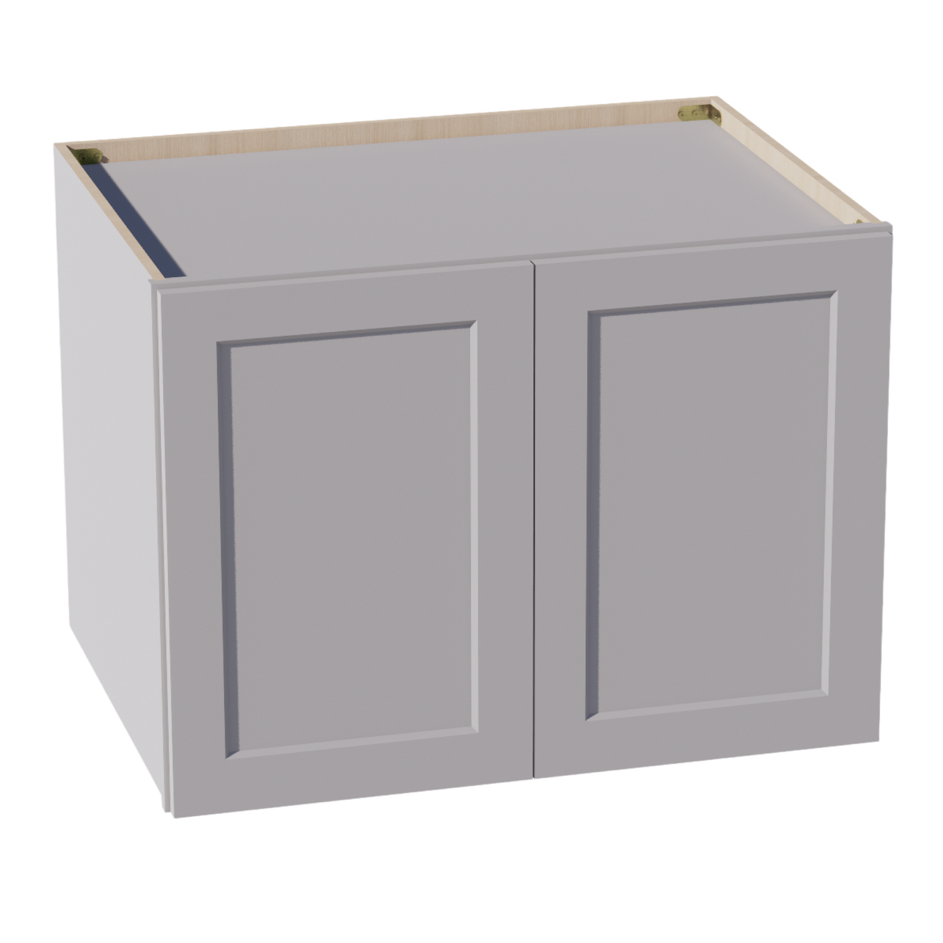 W332424-SLG  Wall Cabinet 2 Doors & 2 Shelves - Shaker Style - Light Grey   33"W x 24"H x 12"D
