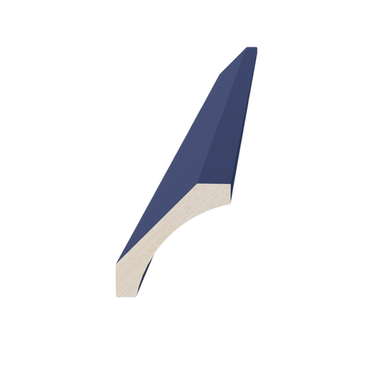 CM4-SB  Crown Molding - Shaker Style - Blue   96"W x 4"H x 4"D