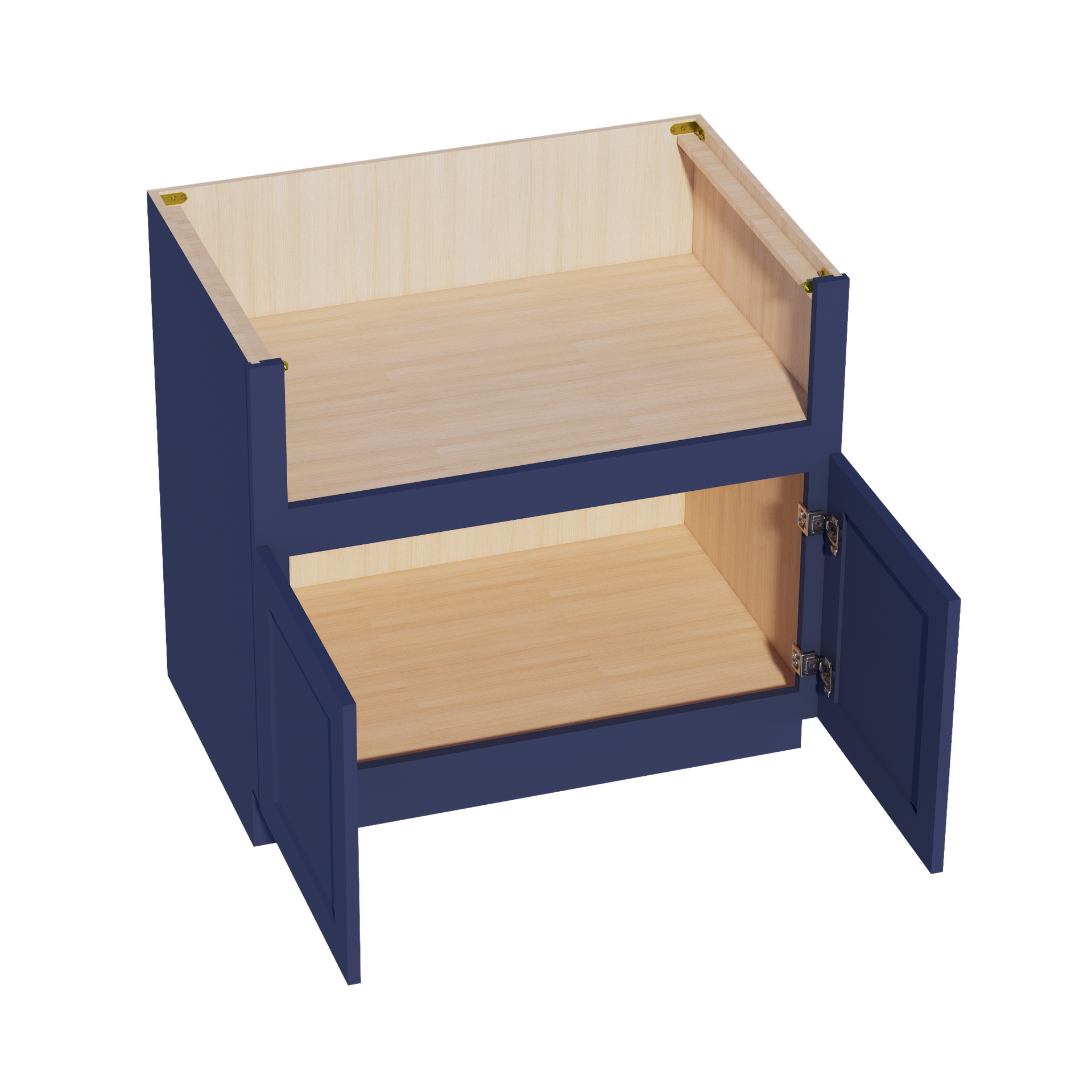 FS36-SB  Base Cabinet 2 Doors Farm House Sink Base  - Shaker Style - Blue   36"W x 34-1/2"H x 24"D