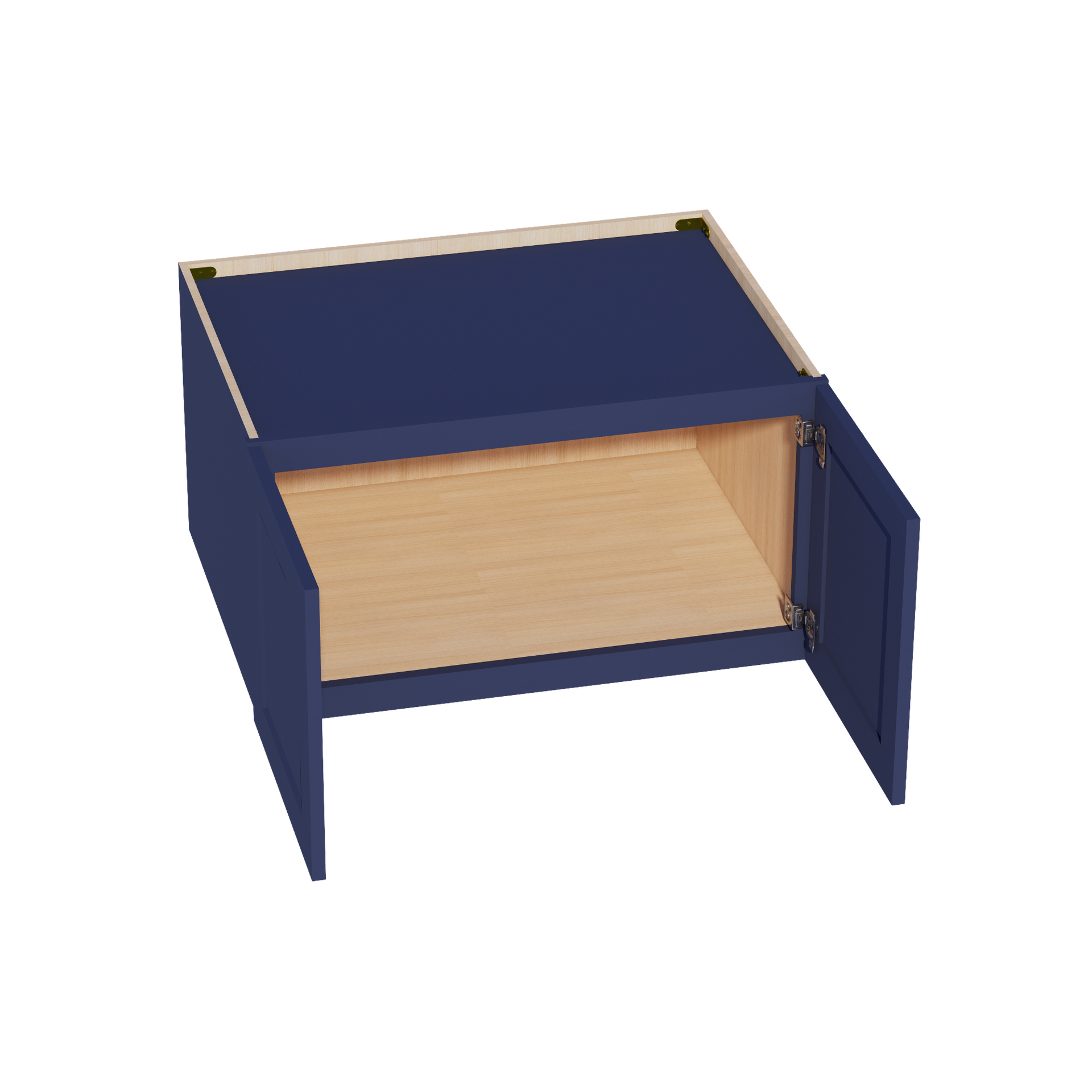 W331824-SB  Wall Cabinet 2 Doors & 2 Shelves - Shaker Style - Blue   33"W x 18"H x 24"D
