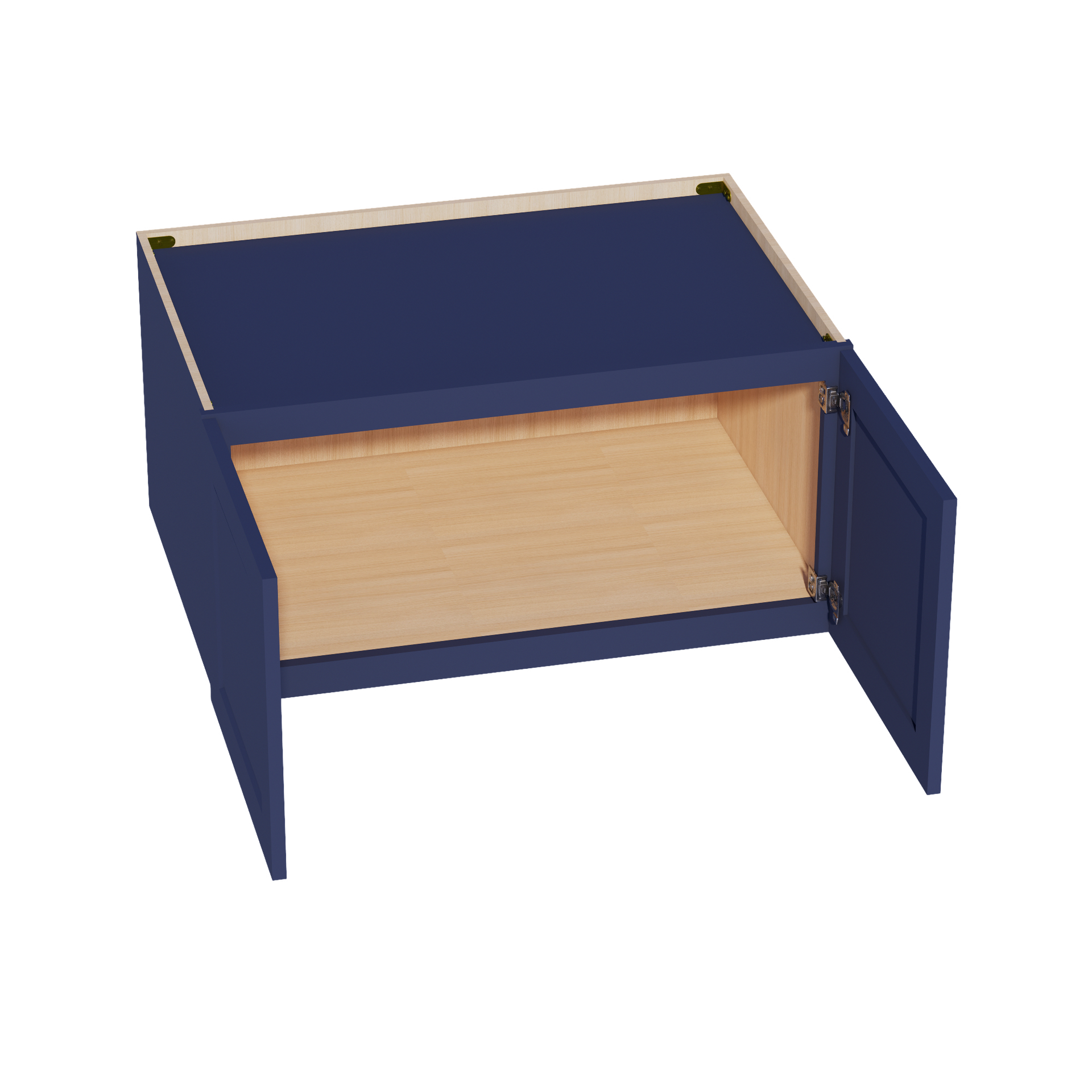 W361824-SB  Wall Cabinet 2 Doors & 2 Shelves - Shaker Style - Blue   36"W x 18"H x 24"D