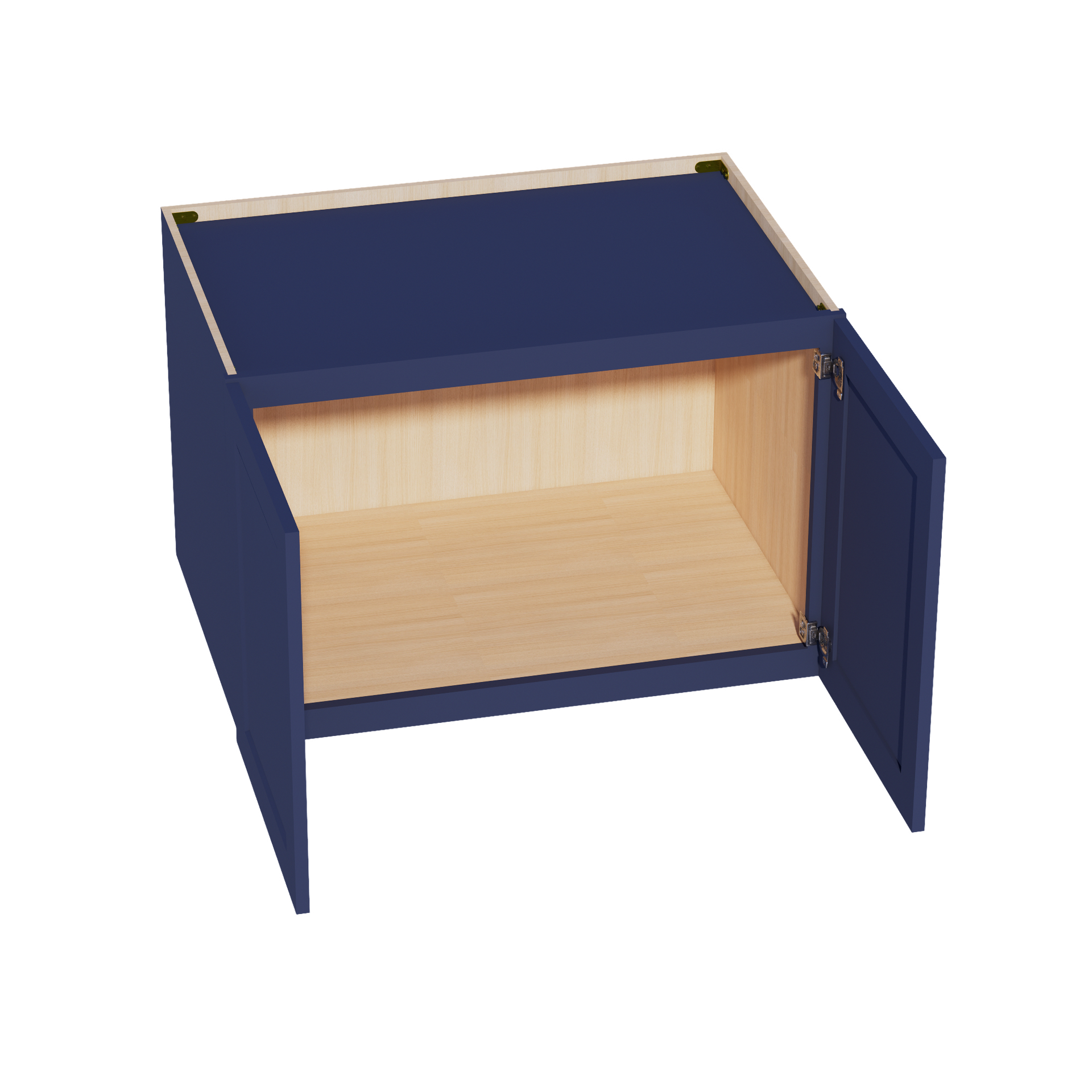 W362424-SB  Wall Cabinet 2 Doors & 2 Shelves - Shaker Style - Blue   36"W x 24"H x 24"D