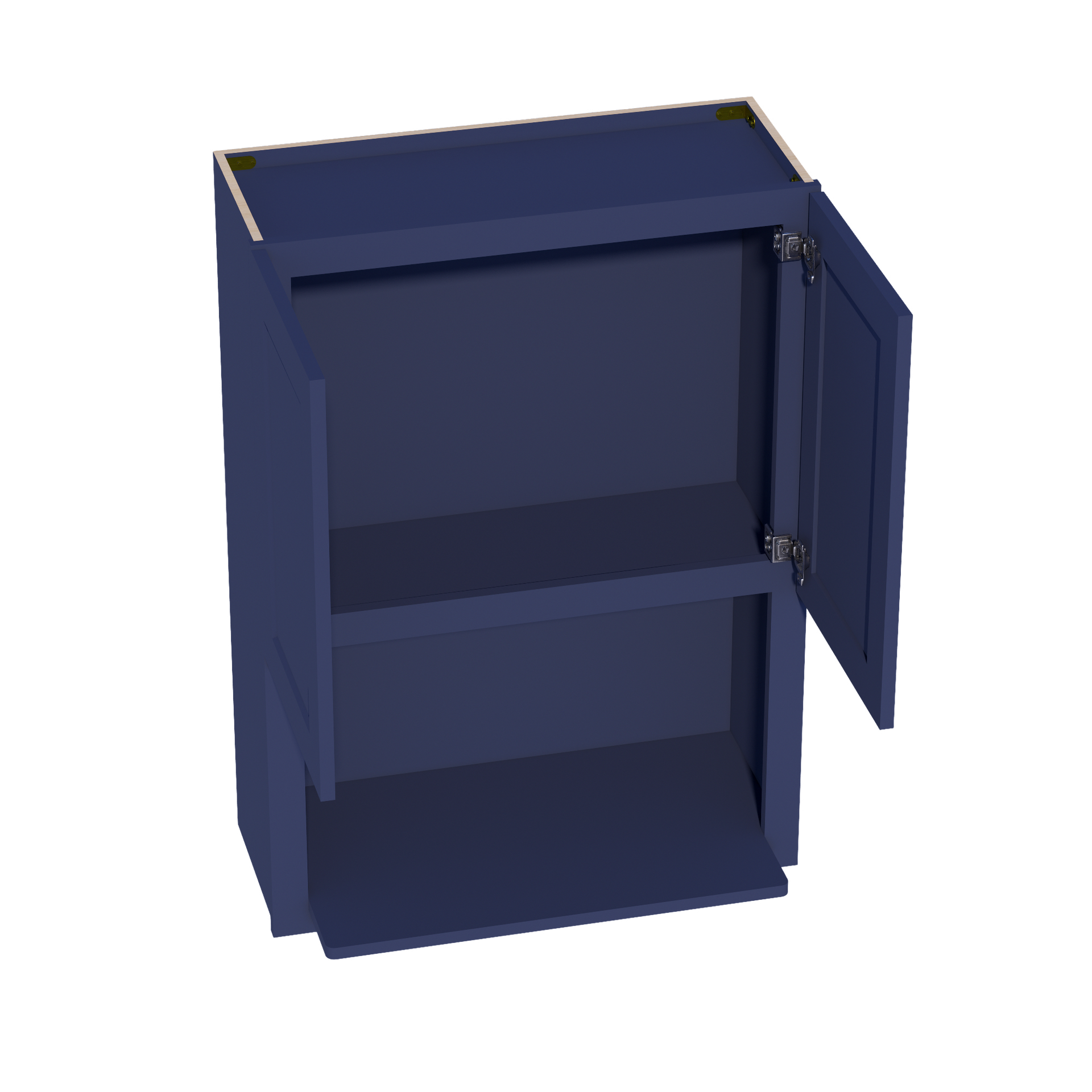 WM3042-SB  Wall Cabinets 2 Doors Wall Built-in Microwave  - Shaker Style - Blue   30"W x 42"H x 12"D