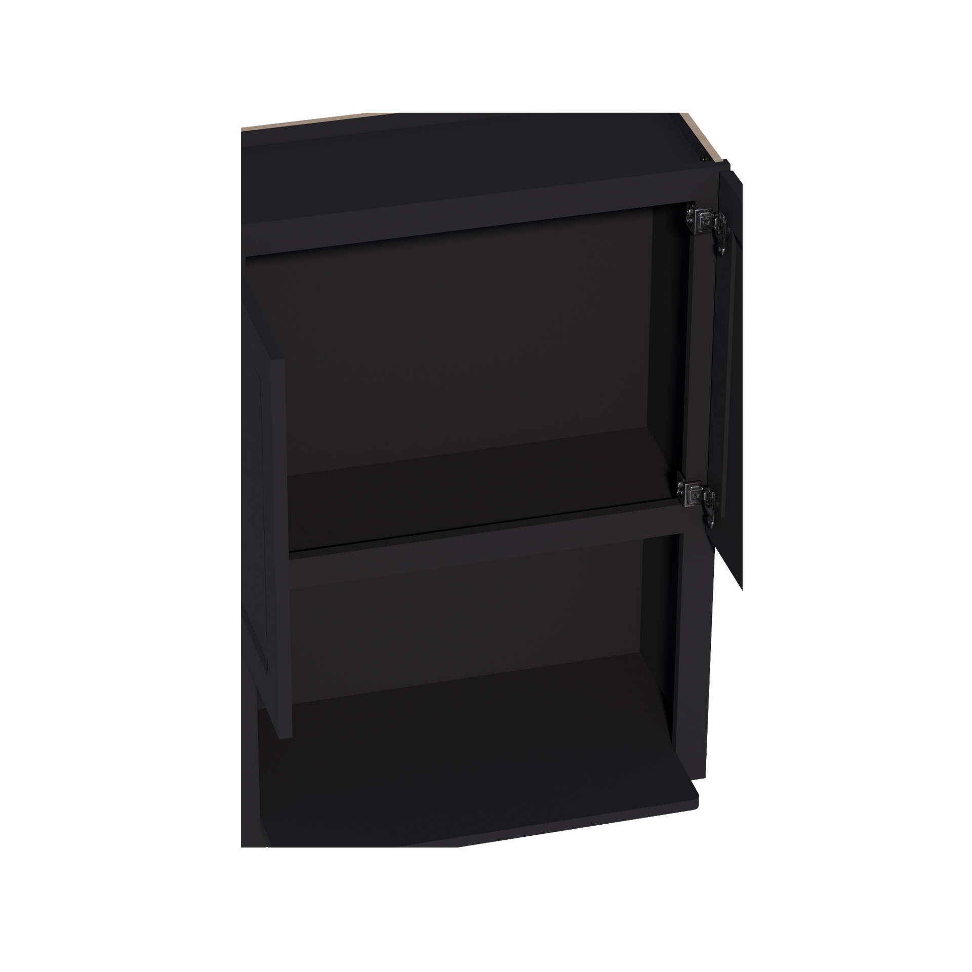 WM3042-SBK  Wall Cabinets 2 Doors Wall Built-in Microwave  - Shaker Style - Black   30"W x 42"H x 12"D