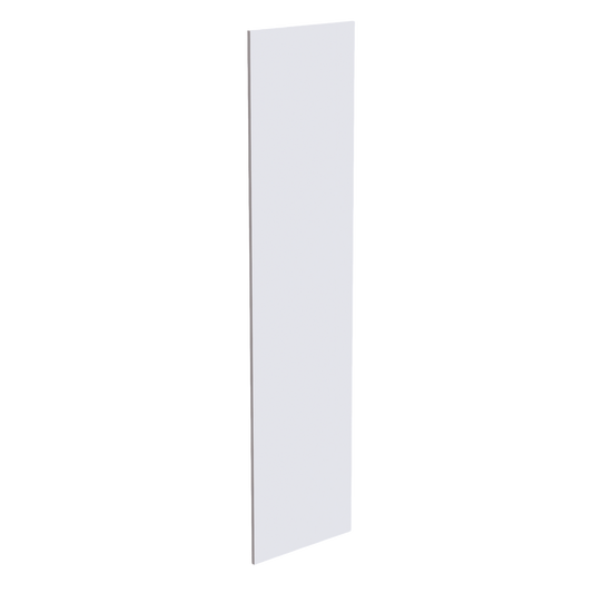 BP2496-3/4-SSW  Base End Skin Panel - Slim Shaker Style - White   24"W x 96"H x 3/4"D