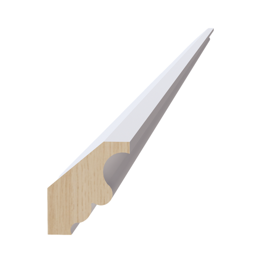 CM2-SSW  Crown Molding - Slim Shaker Style - White   96"W x 2"H x 1-3/4"D