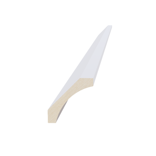 CM4-SW  Crown Molding - Shaker Style - Pure White   96"W x 4"H x 4"D