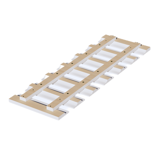 GL36-SSW  Wall Glass Holder - Slim Shaker Style - White   36"W x  x 12"D