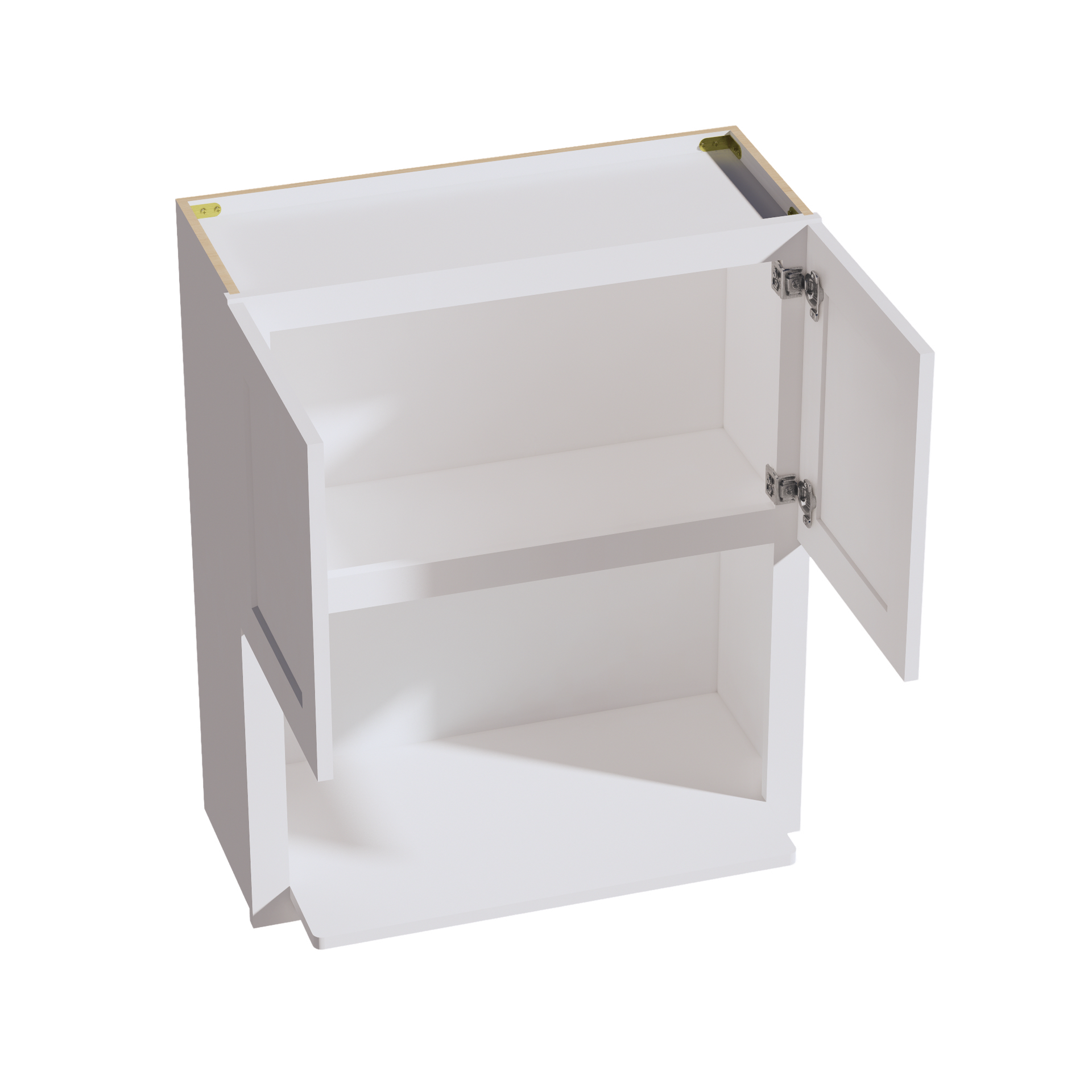 WM3036-SW  Wall Cabinets 2 Doors Wall Built-in Microwave  - Shaker Style - Pure White   30"W x 36"H x 12"D