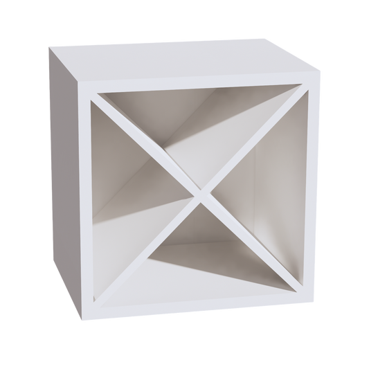 WR1515-SSW  Wood Wall Mounted Range Hood - Slim Shaker Style - White   15"W x 15"H x 12"D