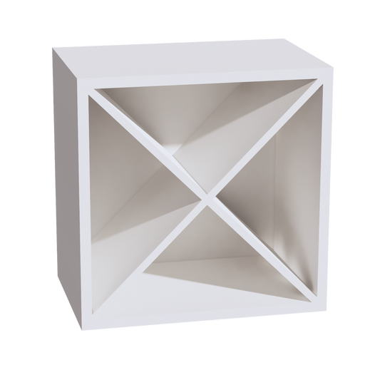 WR1818-SSW  Wood Wall Mounted Range Hood - Slim Shaker Style - White   18"W x 18"H x 12"D