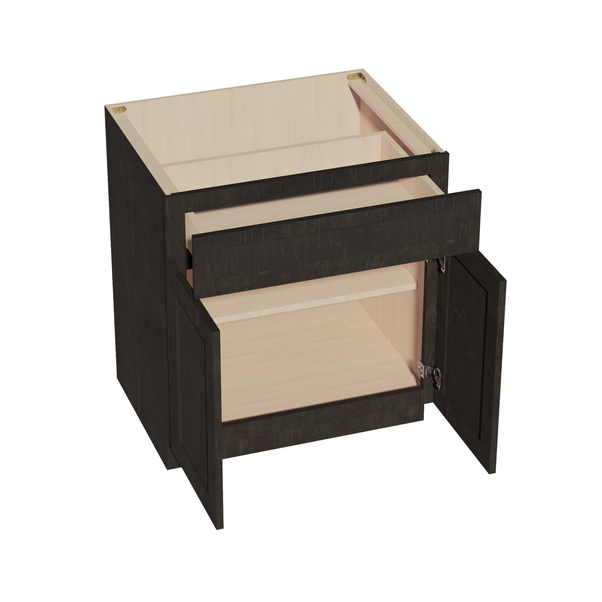 B30-SDG  Base cabinet - Shaker Style - Dark Grey   30"W x 34-1/2"H x 24"D