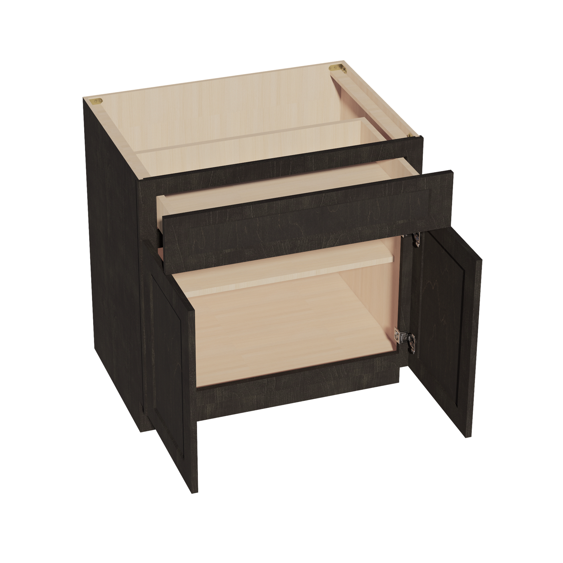 B33-SDG  Base cabinet - Shaker Style - Dark Grey   39"W x 34-1/2"H x 24"D