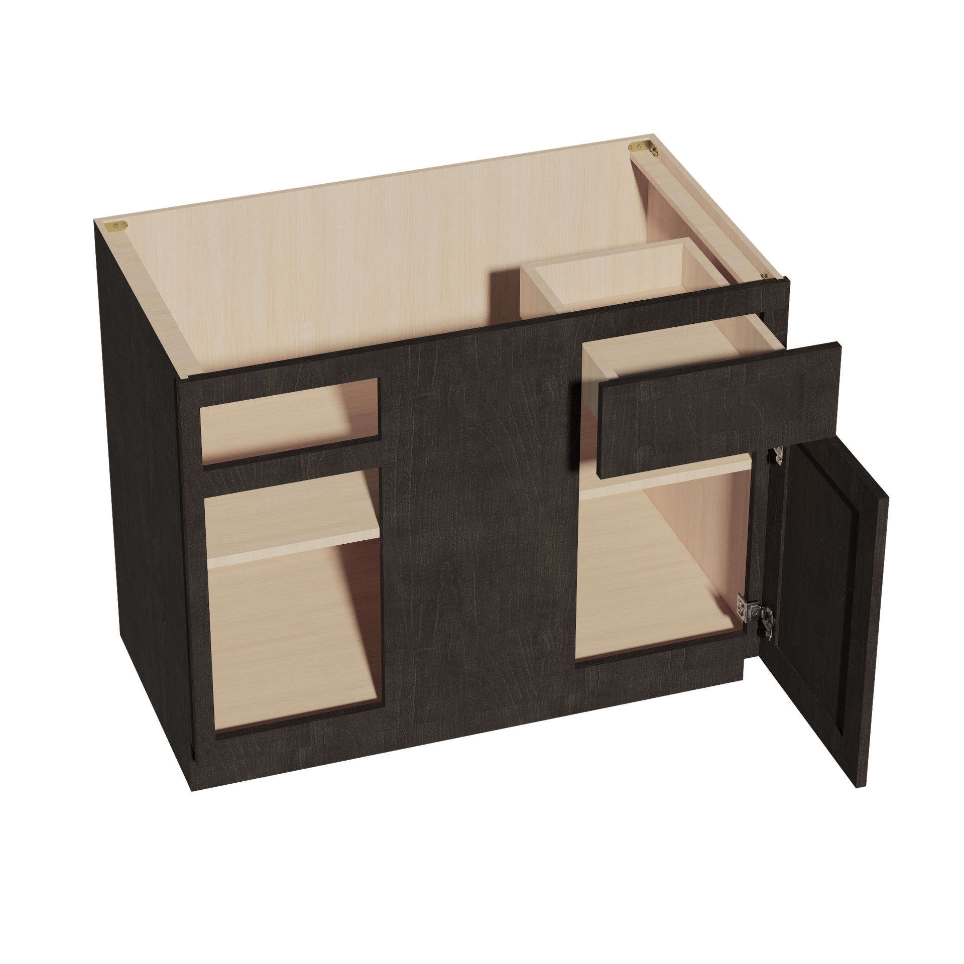 BBC42/45-SDG  Base cabinet Blind Corner - Shaker Style - Dark Grey   42"W x 34-1/2"H x 24"D