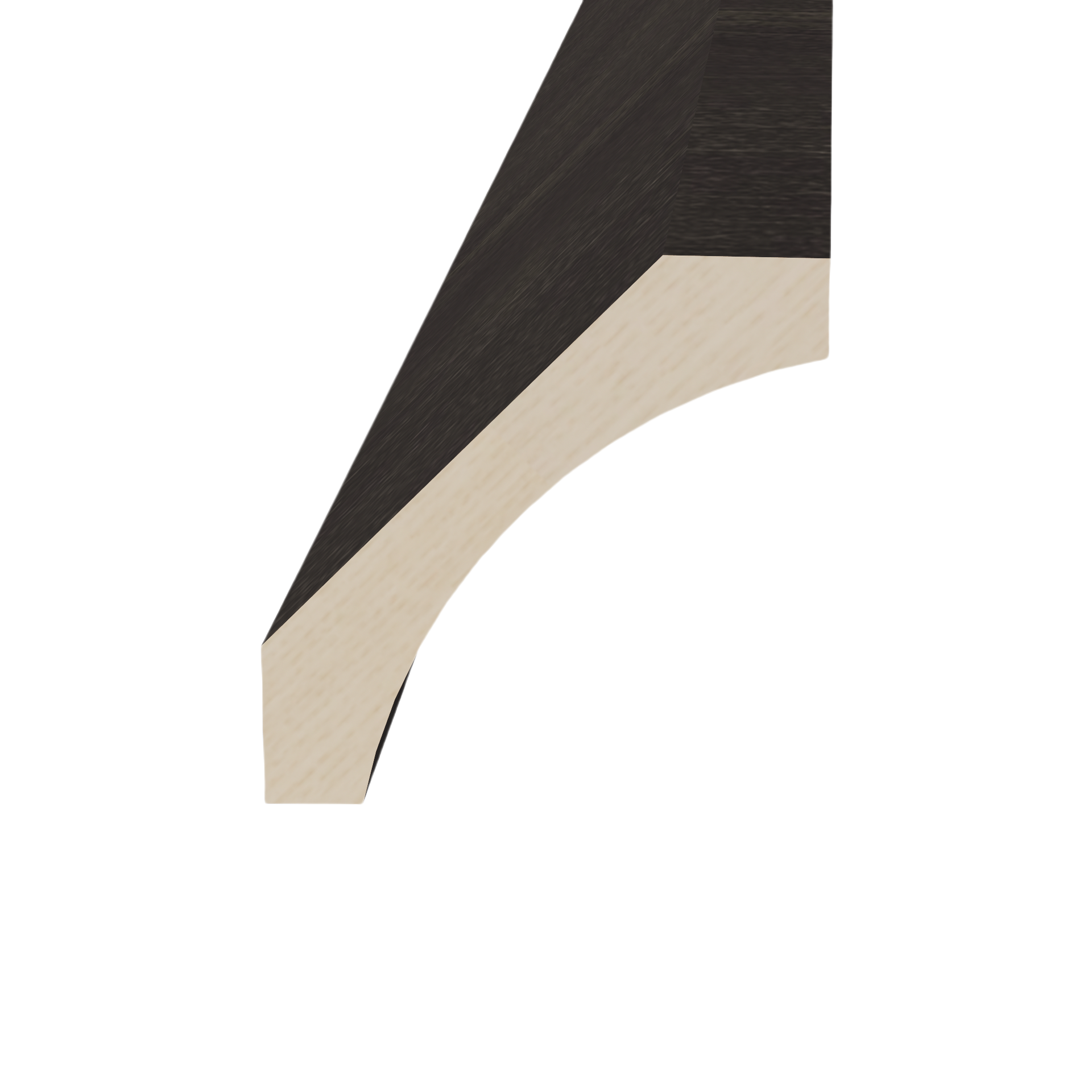 CM4-SDG  Crown Molding - Shaker Style - Dark Grey   96"W x 4"H x 4"D