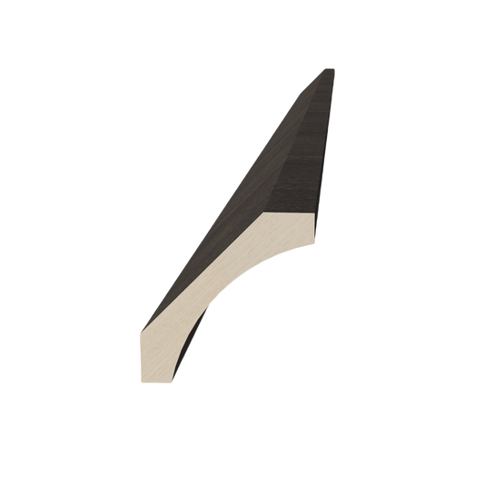 CM4-SDG  Crown Molding - Shaker Style - Dark Grey   96"W x 4"H x 4"D