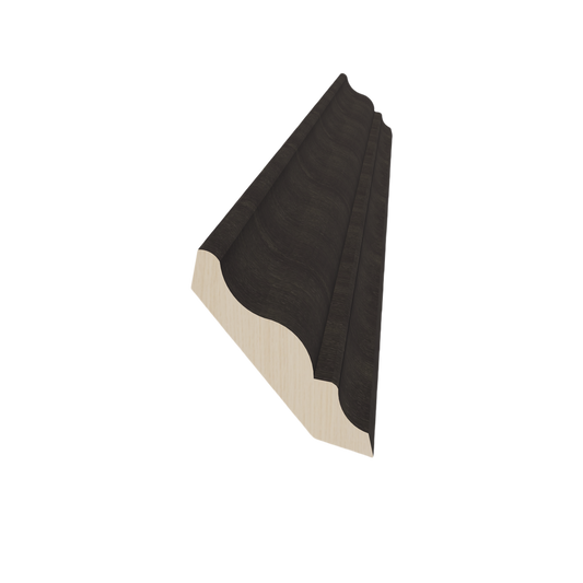CM6-SDG  Crown Molding - Shaker Style - Dark Grey   96"W x 6"H x 3-1/2"D