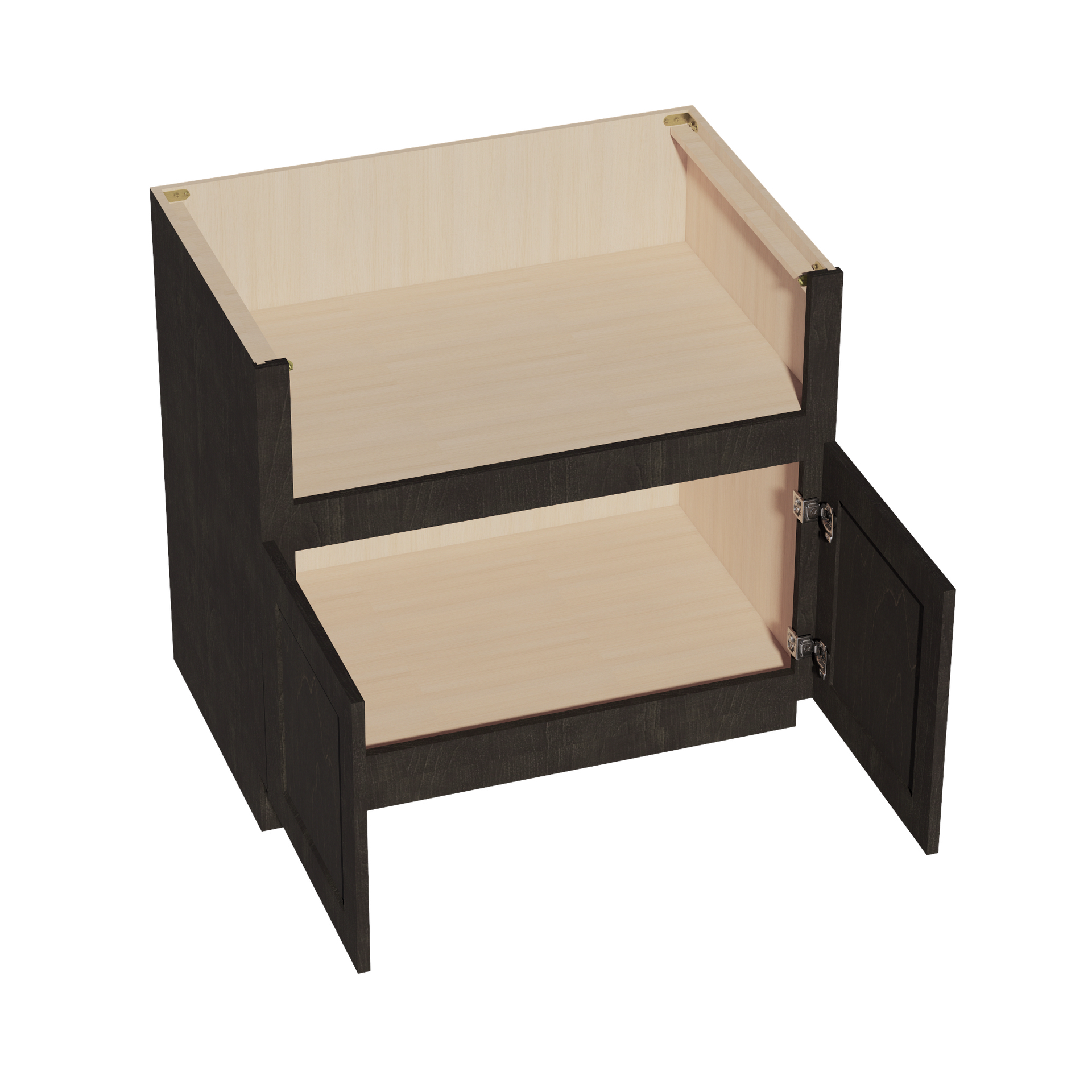 FS36-SDG  Base Cabinet 2 Doors Farm House Sink Base  - Shaker Style - Dark Grey   36"W x 34-1/2"H x 24"D