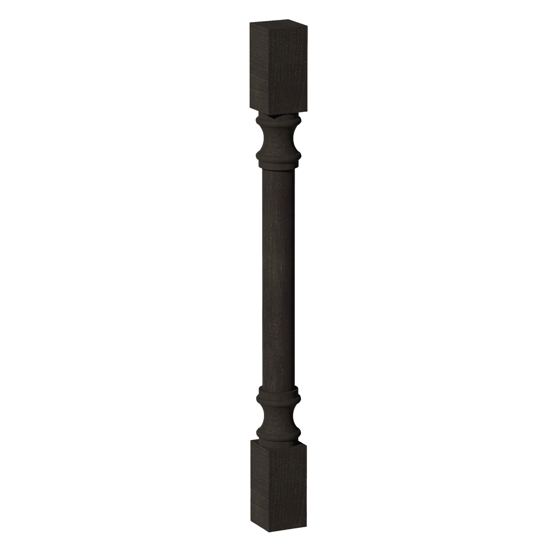 RP336-SDG  Round Roman Pillar - Shaker Style - Dark Grey   03"W x 36"H x 3"D