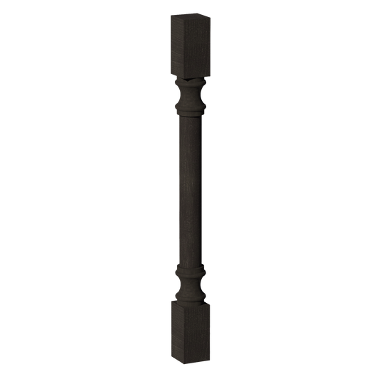 RP336-SDG  Round Roman Pillar - Shaker Style - Dark Grey   03"W x 36"H x 3"D