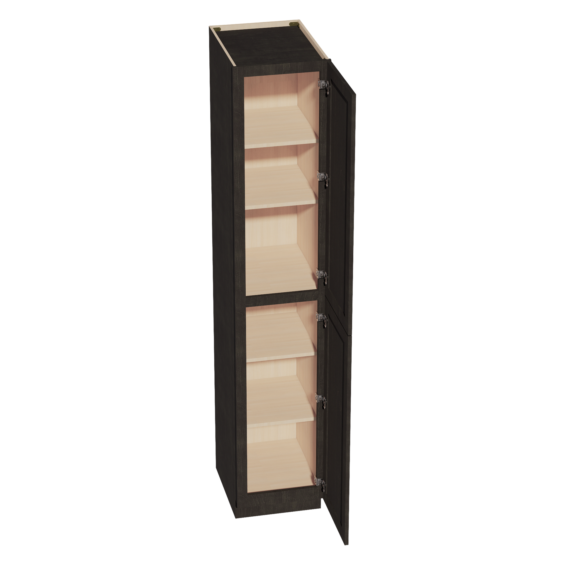 TP1896-SDG  Tall Shelf Pantry Cabinet 2 Door & 6 Sheleves - Shaker Style - Dark Grey   18"W x 96"H x 24"D