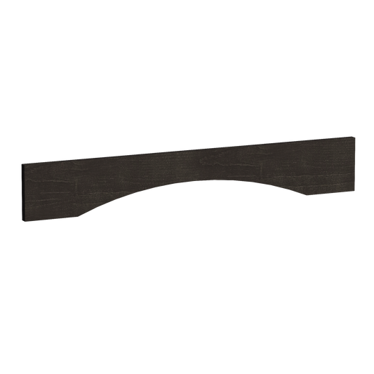 VAR36-SDG  Arched Valance - Shaker Style - Dark Grey   36"W x 5-1/2"H x