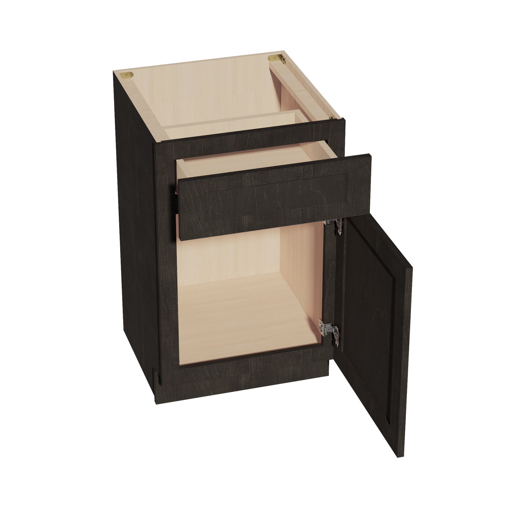 VB2121-SDG  Vanity Base Cabinet 1 Door & 1 Drawer - Shaker Style - Dark Grey   21"W x 34-1/2"H x 24"D
