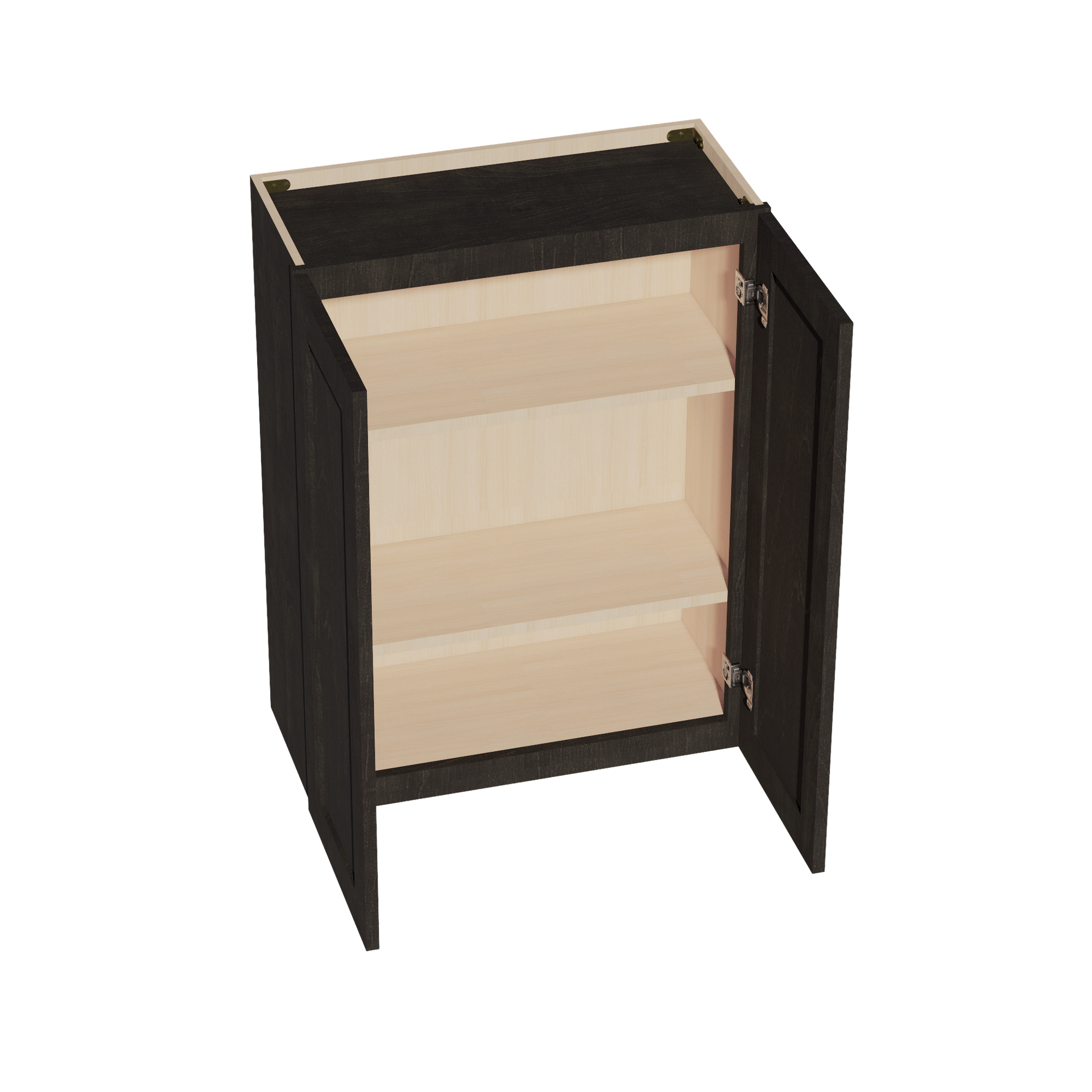 W2736-SDG  Wall Cabinet 2 Doors & 2 Shelves - Shaker Style - Dark Grey   27"W x 36"H x 12"D