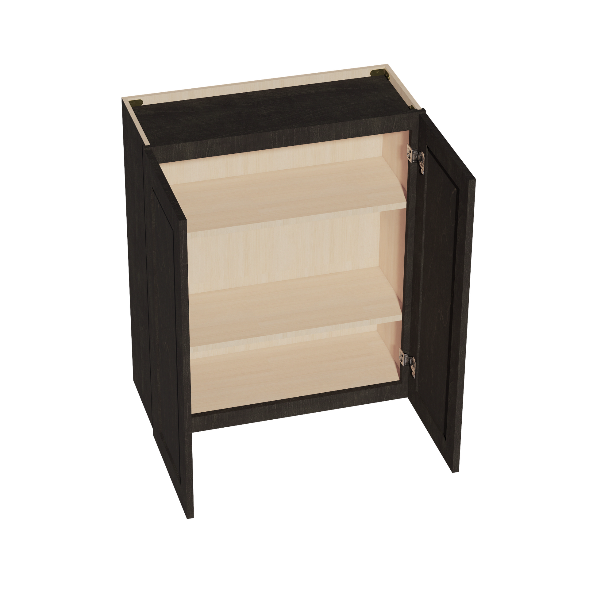 W3036-SDG  Wall Cabinet 2 Doors & 2 Shelves - Shaker Style - Dark Grey   30"W x 36"H x 12"D