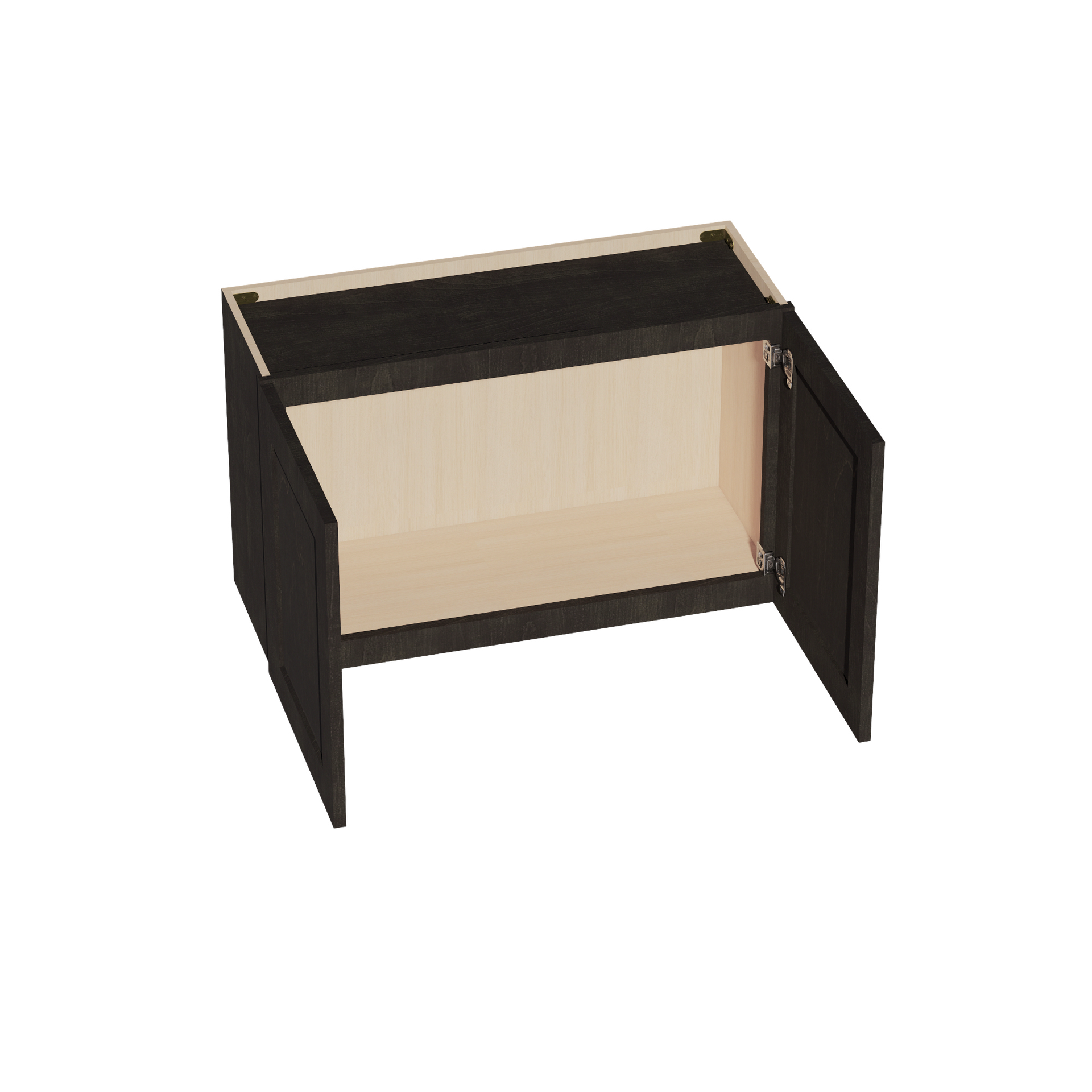 W3321-SDG  Wall Cabinet 2 Doors & 2 Shelves - Shaker Style - Dark Grey   33"W x 21"H x 12"D