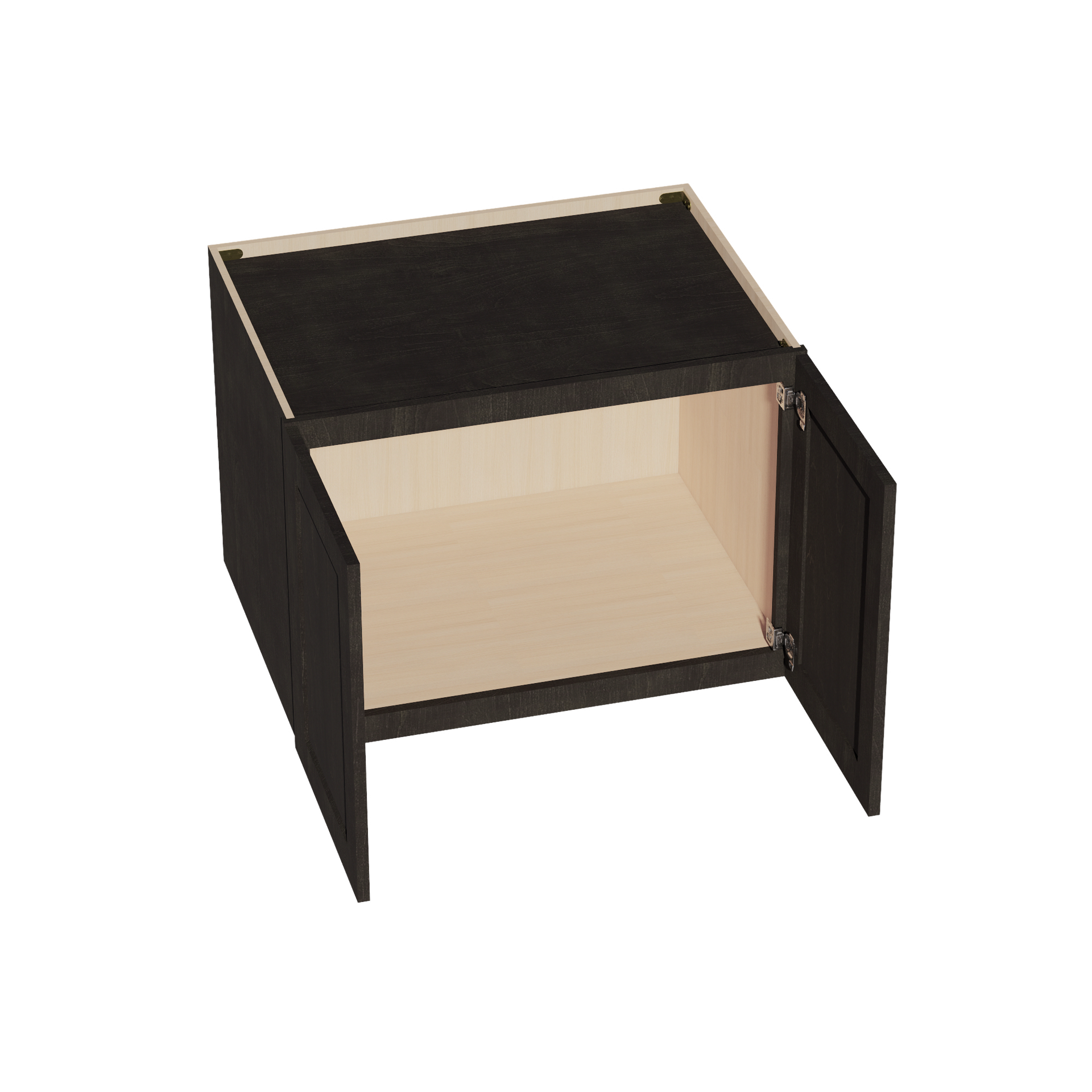 W332424-SDG  Wall Cabinet 2 Doors & 2 Shelves - Shaker Style - Dark Grey   33"W x 24"H x 24"D