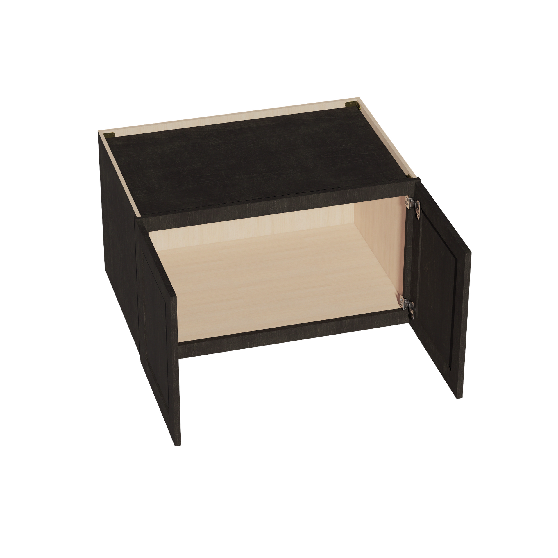 W362124-SDG  Wall Cabinet 2 Doors & 2 Shelves - Shaker Style - Dark Grey   36"W x 21"H x 24"D