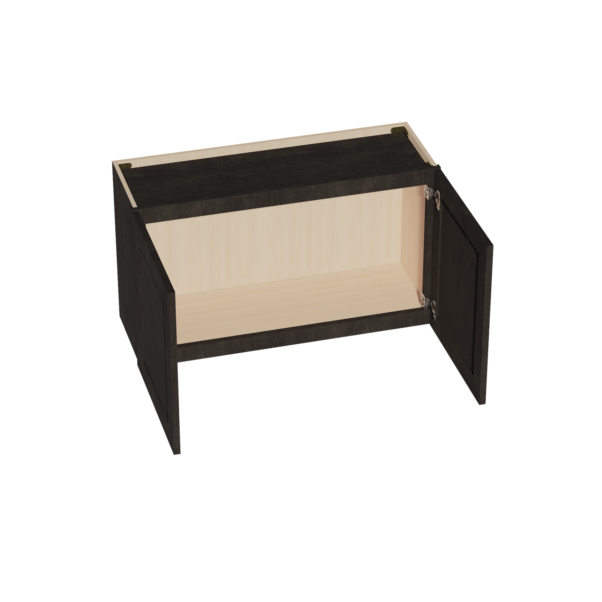 W3621-SDG  Wall Cabinet 2 Doors & 2 Shelves - Shaker Style - Dark Grey   36"W x 21"H x 12"D