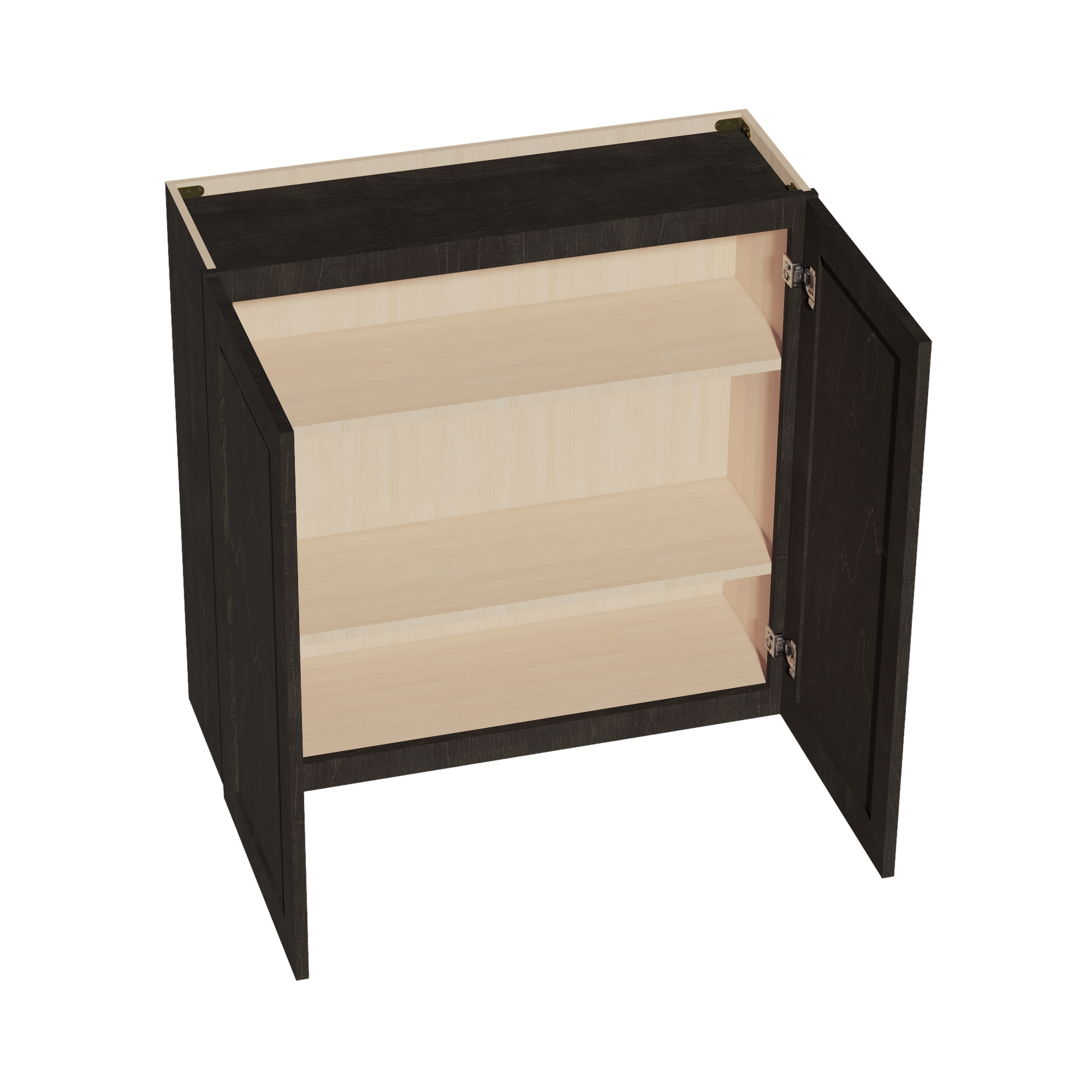 W3636-SDG  Wall Cabinet 2 Doors & 2 Shelves - Shaker Style - Dark Grey   36"W x 36"H x 12"D