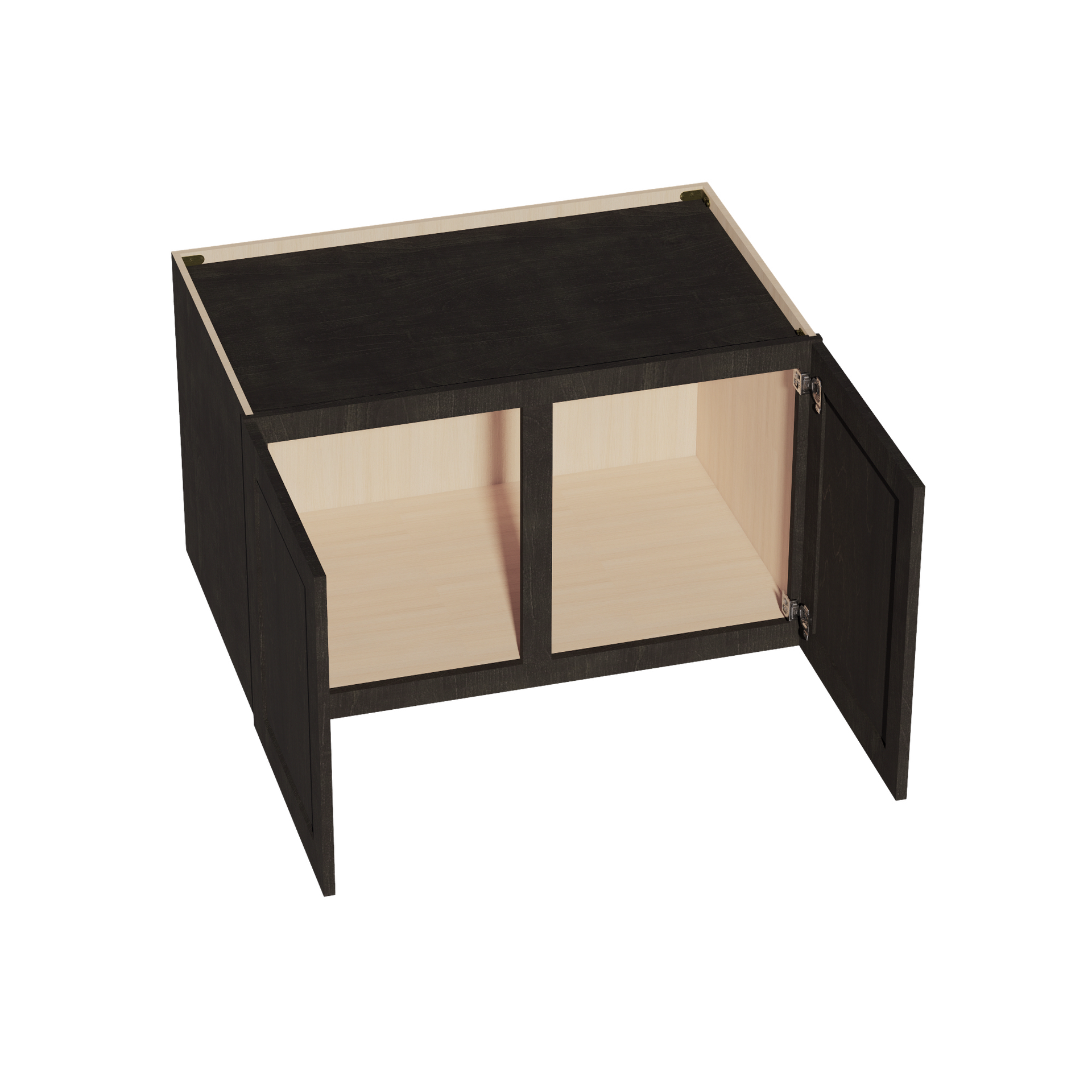 W392424-SDG  Wall Cabinet 2 Doors & 2 Shelves - Shaker Style - Dark Grey   39"W x 24"H x 24"D