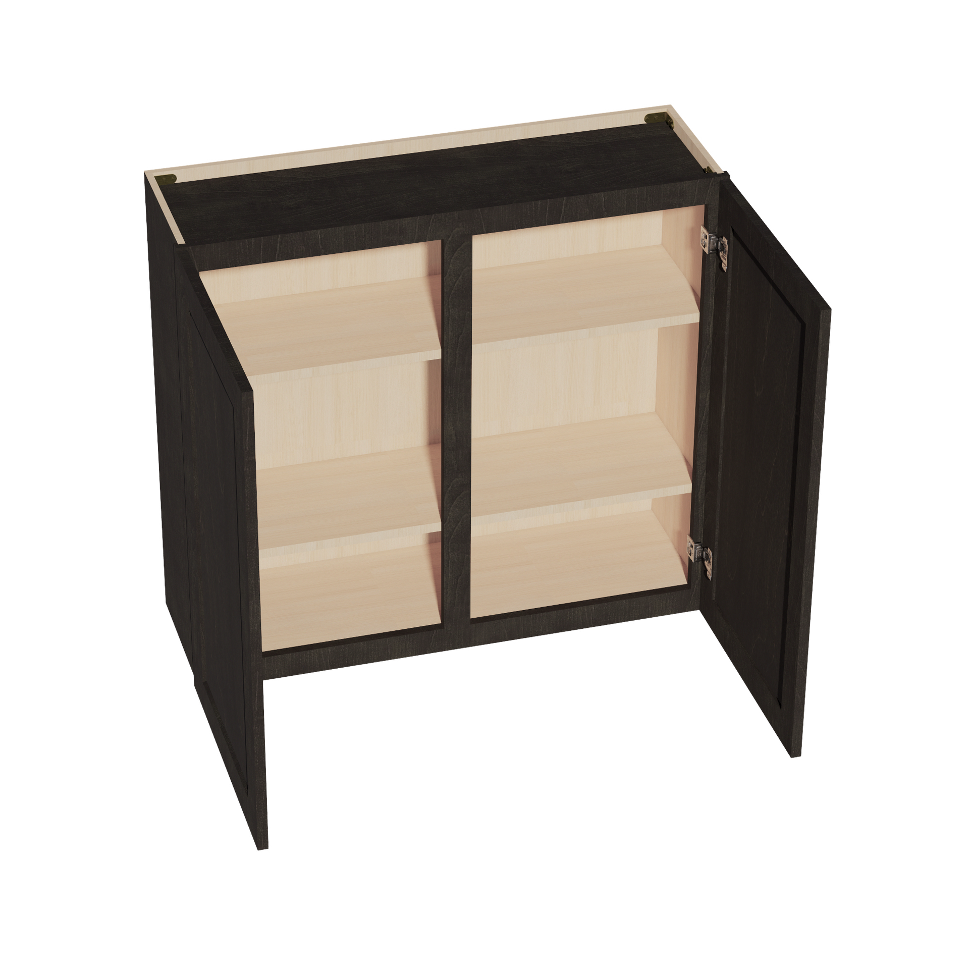 W3936-SDG  Wall Cabinet 2 Doors & 2 Shelves - Shaker Style - Dark Grey   39"W x 36"H x 12"D