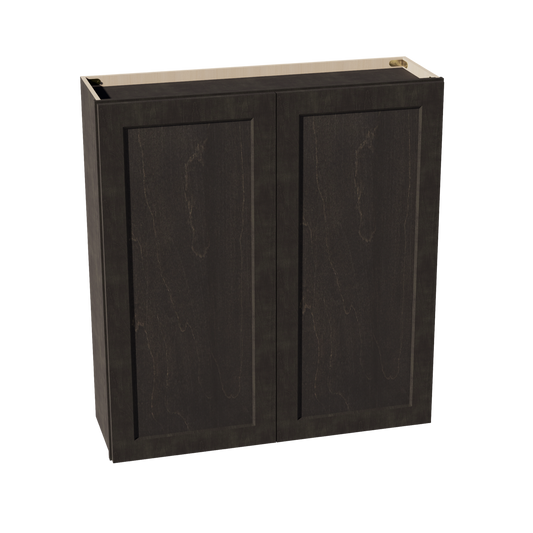 W3942-SDG  Wall Cabinet 2 Doors & 2 Shelves - Shaker Style - Dark Grey   39"W x 36"H x 12"D