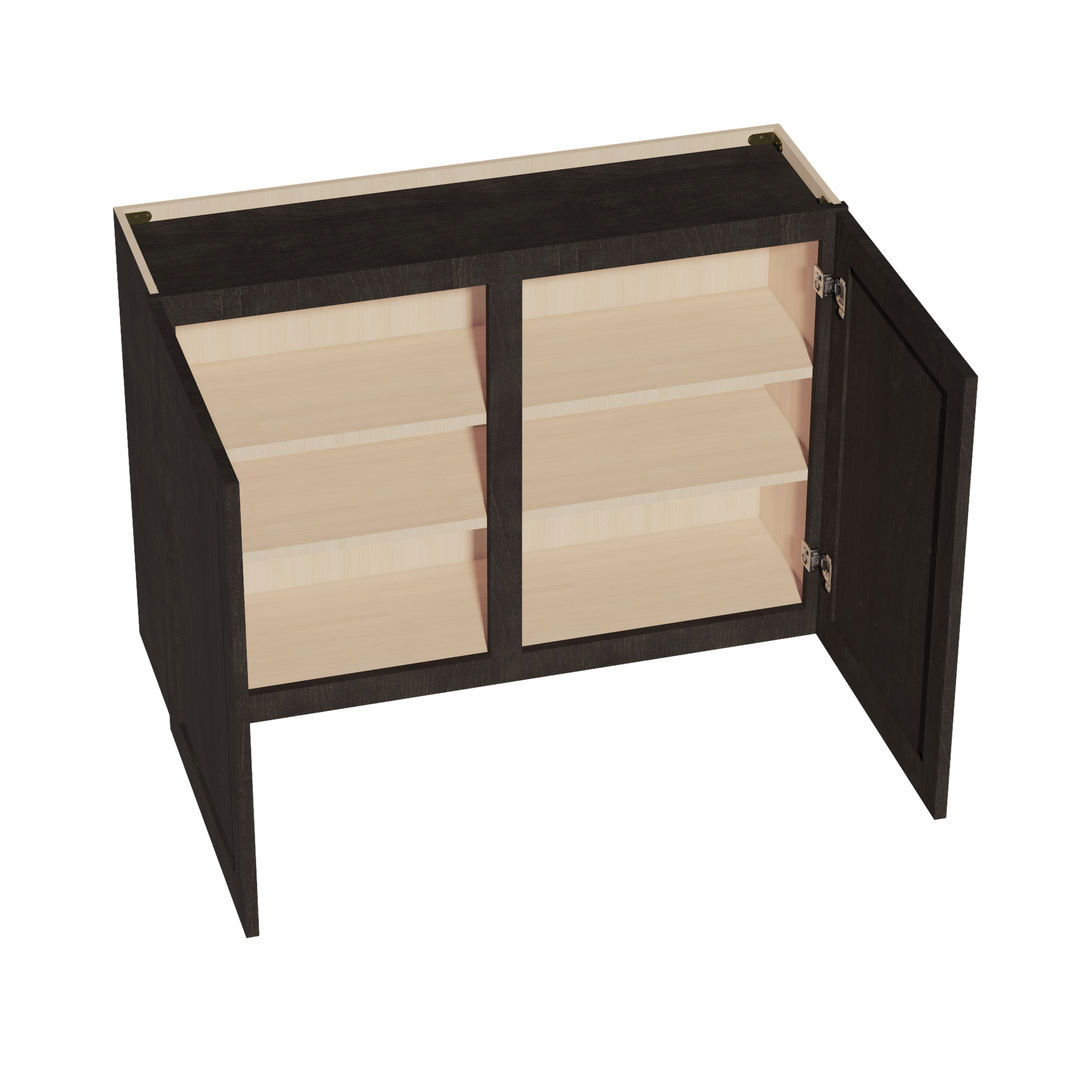 W4230-SDG  Wall Cabinet 2 Doors & 2 Shelves - Shaker Style - Dark Grey   42"W x 30"H x 12"D
