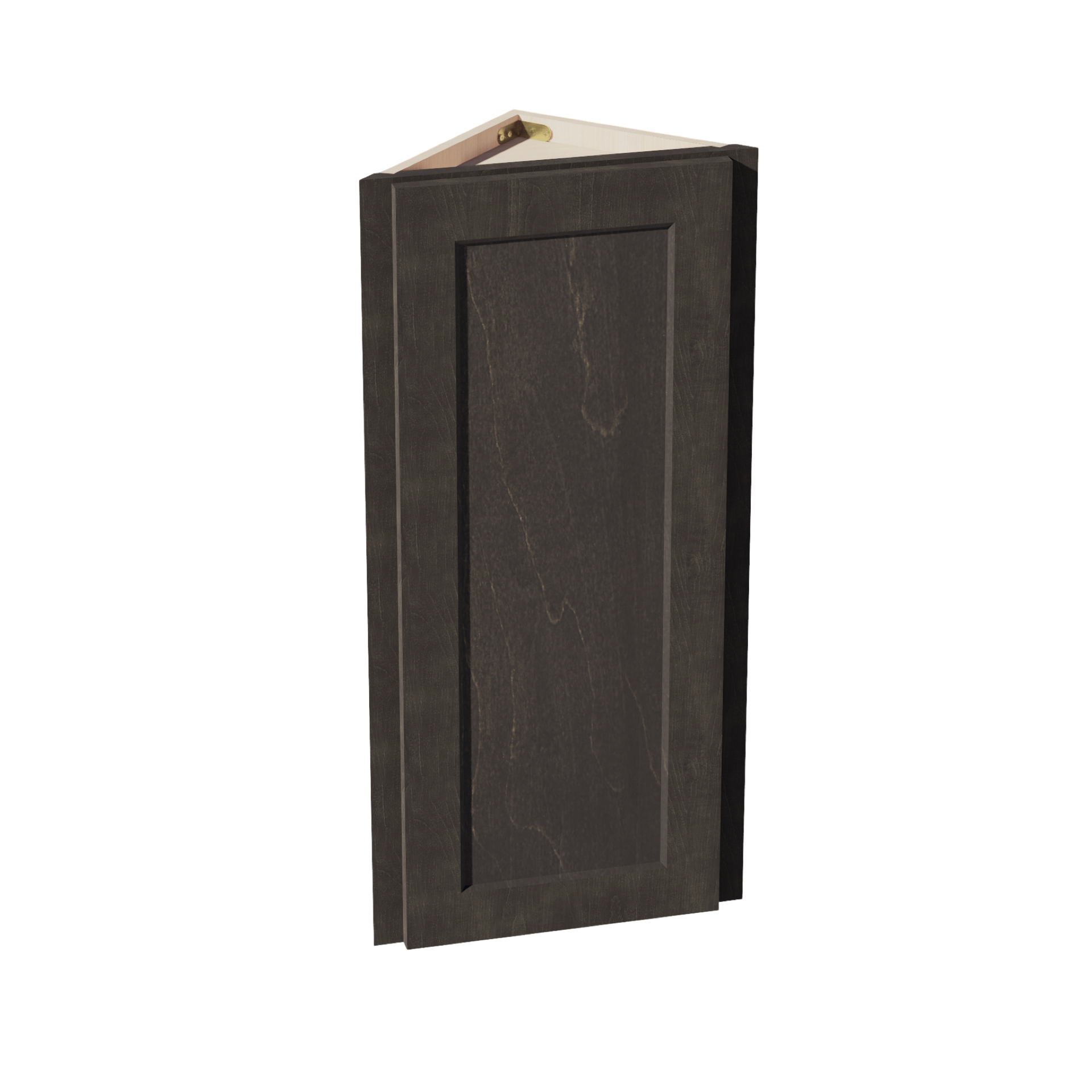 WAE1236-SDG  Wall Angle End Cabinet 1 Door & 2 Shelves - Shaker Style - Dark Grey   12"W x 36"H x 12"D
