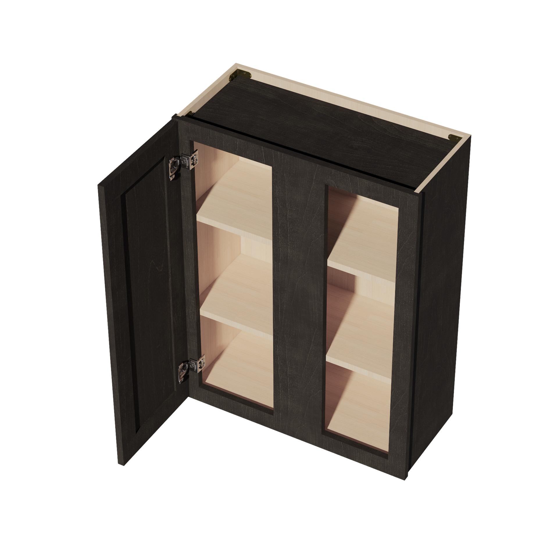 WBC2736-SDG  Wall Blind Corner Cabinet 1 Door & 2 Shelves - Shaker Style - Dark Grey   27"W x 36"H x 12"D
