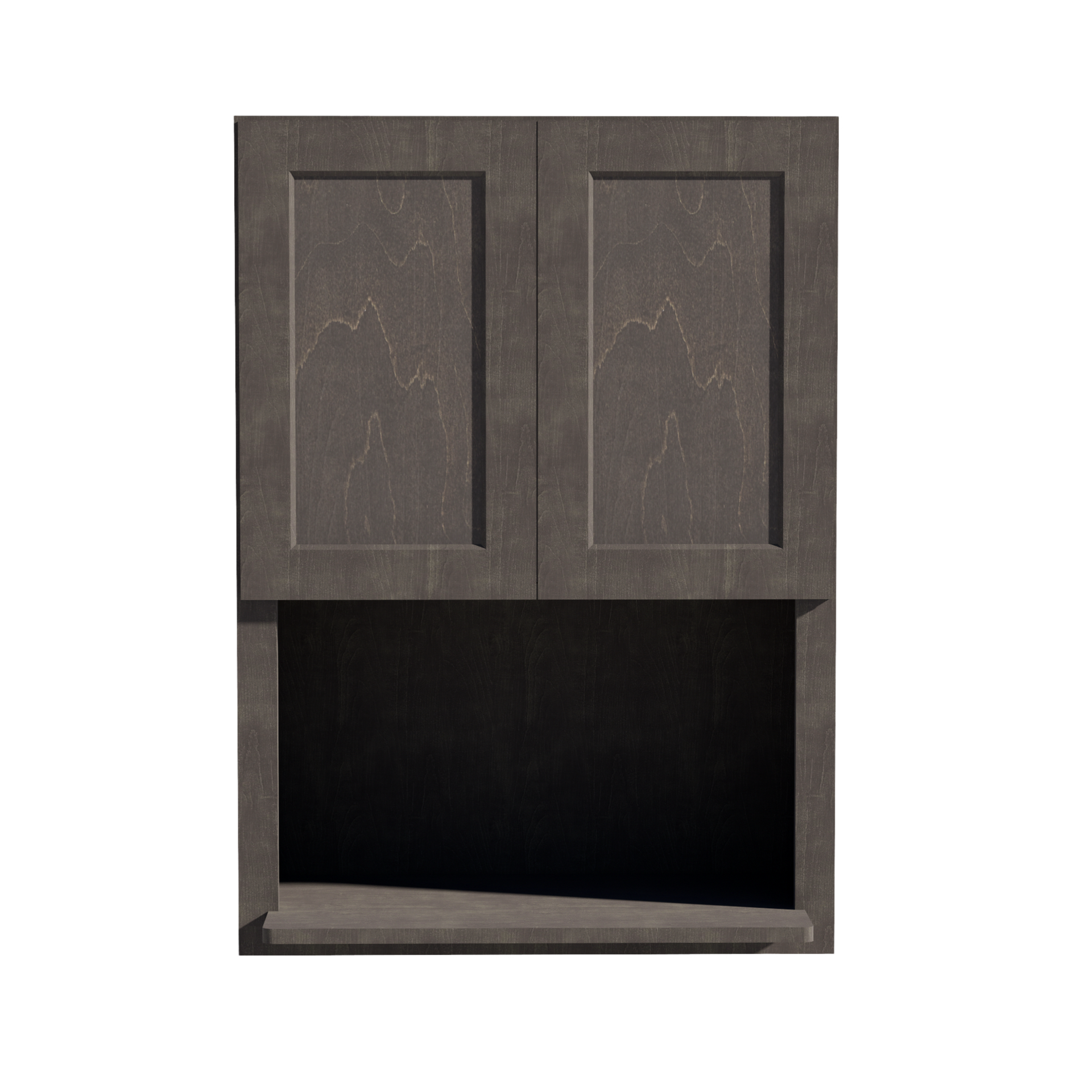 WM3042-SDG  Wall Cabinets 2 Doors Wall Built-in Microwave  - Shaker Style - Dark Grey   30"W x 42"H x 12"D