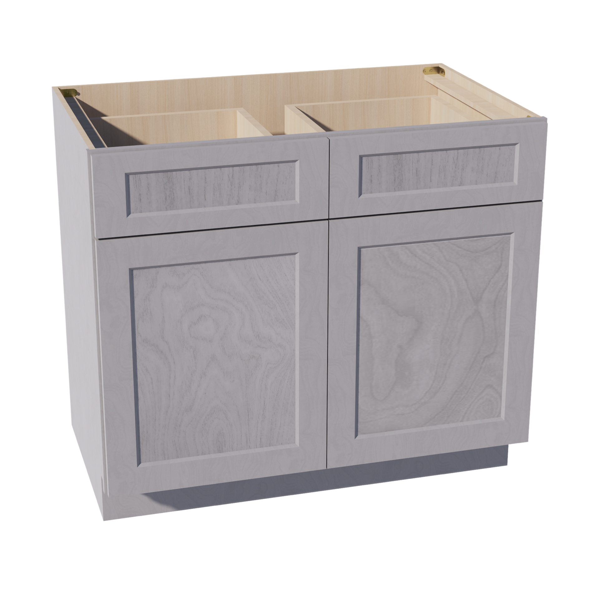 B39-SWG Base Cabinet - Shaker Style - Washed Grey   36"W x 34-1/2"H x 24"D