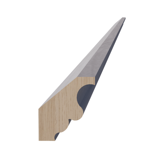 CM2-SWG Crown Molding - Shaker Style - Washed Grey   96"W x 2"H x 1-3/4"D