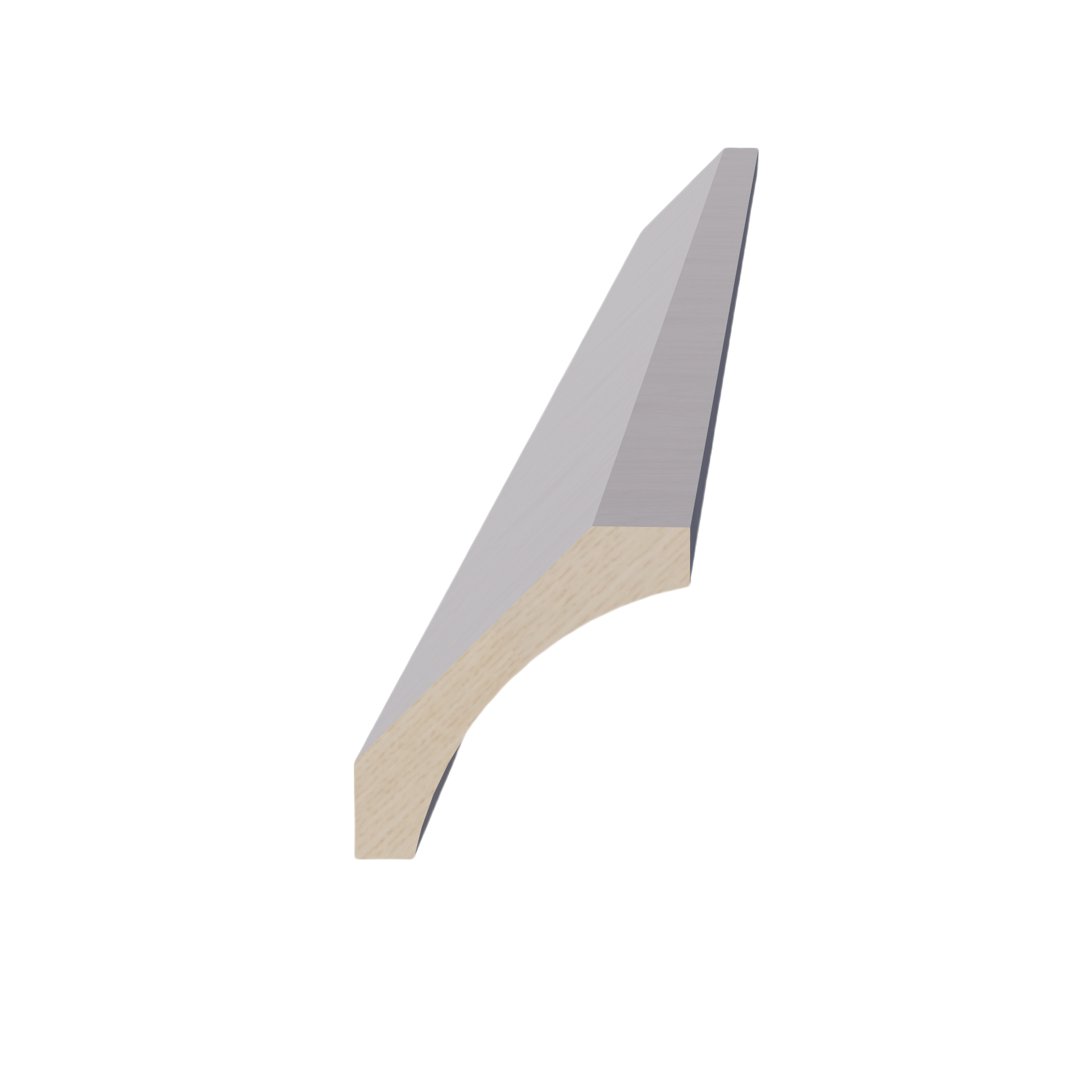 CM4-SWG Crown Molding - Shaker Style - Washed Grey   96"W x 4"H x 4"D