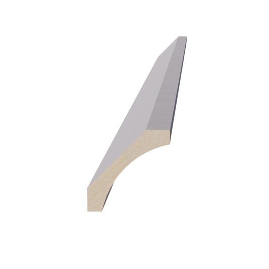 CM4-SWG Crown Molding - Shaker Style - Washed Grey   96"W x 4"H x 4"D