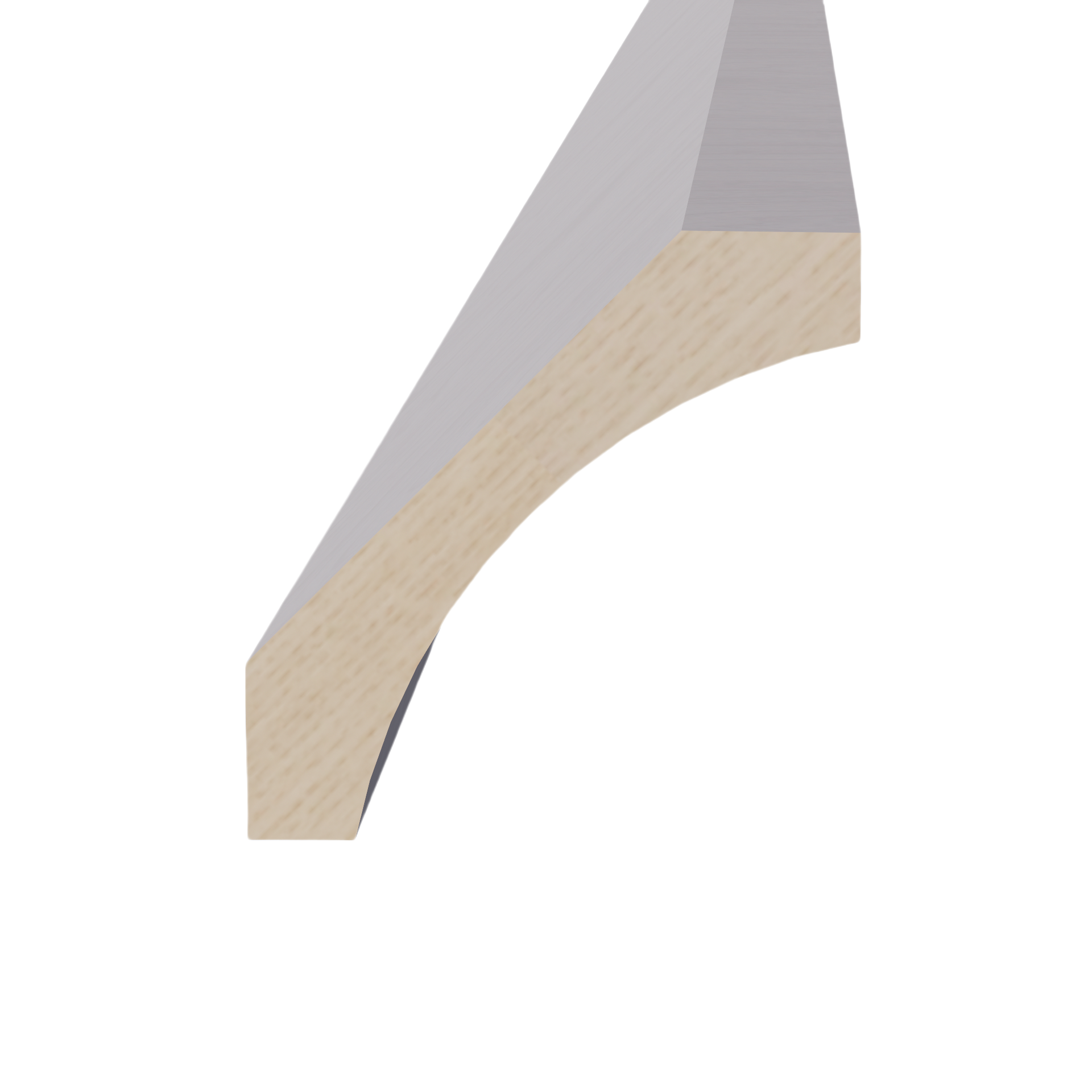 CM4-SWG Crown Molding - Shaker Style - Washed Grey   96"W x 4"H x 4"D